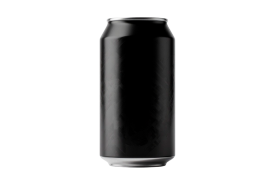 black plastic bottle isolated on white