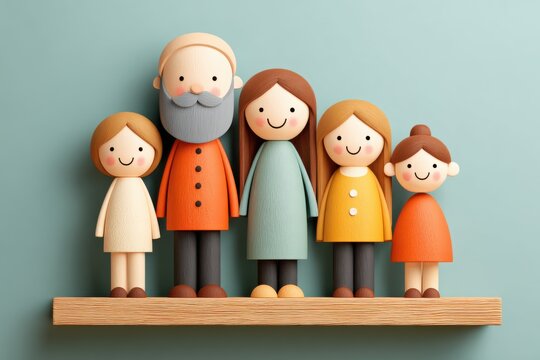 Modern family legacy generational photo display for contemporary living room storytelling