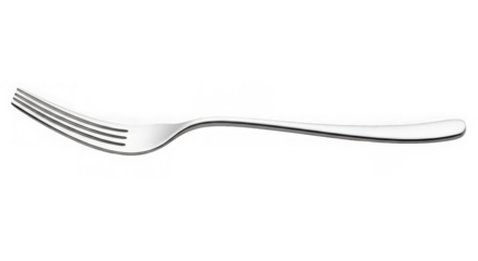 Silver fork, a simple and elegant table setting