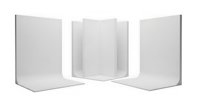 Collection of white photo backdrop for studio