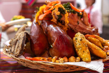 Traditional food from the regions of Peru.
