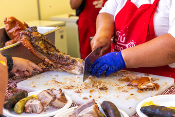 Traditional food from the regions of Peru.