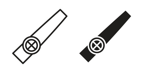 Kazoo icon for mobile app, editable designs