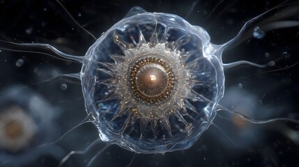Nano Replicator Neural Core &mdash; Futuristic Quantum Bio-Structure
