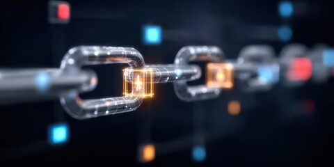 A cyberpunk cluster where nodes maintain isolation with certificate protocols and continuous connectivity handshake in a futuristic medium