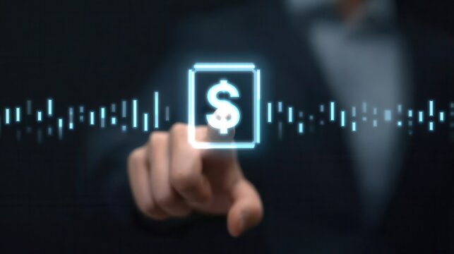 A financial model evaluates progress alongside benchmark performance and evolution projections with monitoring and review increasing efficiency and opportunity