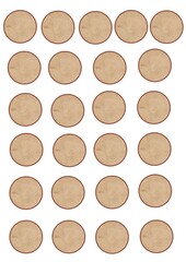 Fancy Christmas Scrapbook Stickers for advent calendar in a beige color. For Cheer and Wonder.Symbolic elements and serene colours capture the holiday spirit