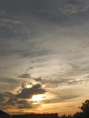 Whispers of Sunlight Beneath a Moody Sky. 
