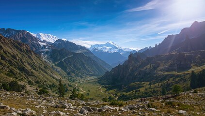 Fototapeta premium Western Talgar near the Alatau Range