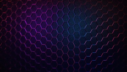 Vibrant neon honeycomb hexagons in assorted colors, digital design backdrop for tech applications