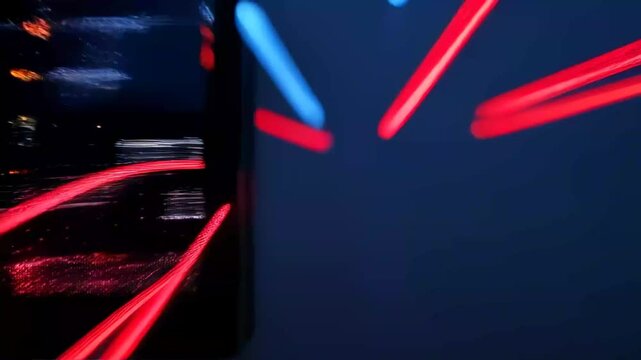 Futuristic server room with glowing data streams and digital network connections technology - Powered by Adobe