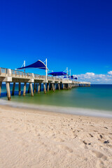 Vertical stock photo Pompano Beach fishing pier 2025
