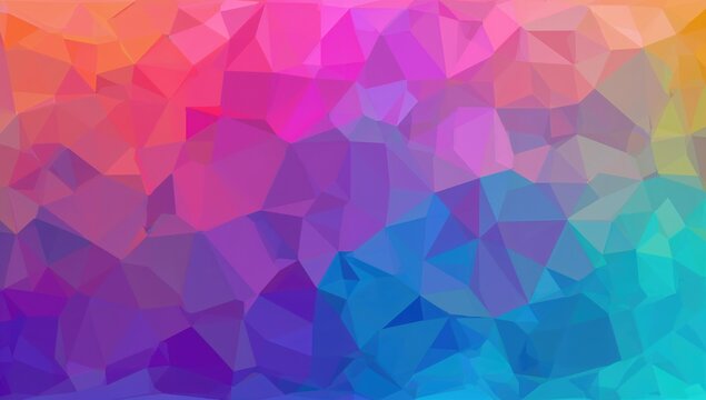 Vibrant abstract geometric backdrop featuring a poly pattern, suitable for design projects