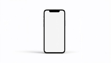 Modern smartphone screen mockup, mobile interface design template, usability enhancement