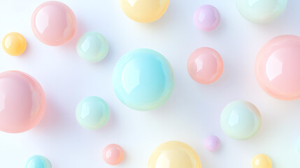 Playful rounded  2026  in pastel tones, pure white background