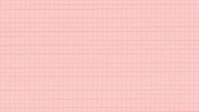 A close-up view of a pink grid pattern. The design is geometric, repetitive, and textured