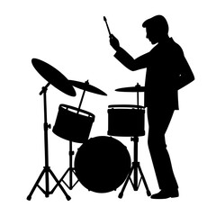 musician playing the drums