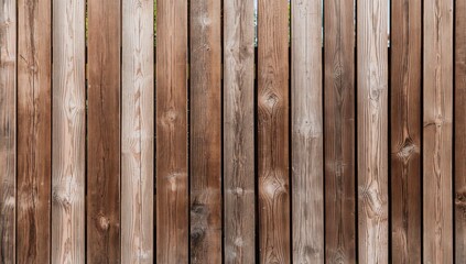 Wooden fence with pine firewood stacked outdoors, natural texture for background use