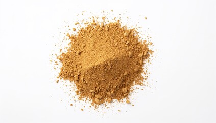 Scattered pile of ashwagandha powder, potential benefits of herbal supplement