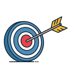 Modern icon set with geometric shapes and vibrant colors