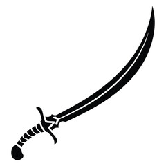 Obraz premium sword on white background