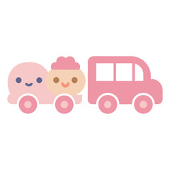 pink toy car
