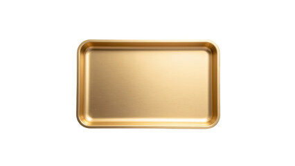 Elegant gold tray, perfect for serving or display, features sleek design and smooth surface, ideal for various occasions