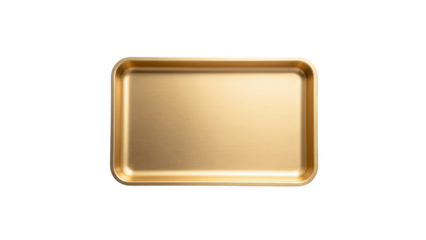 Elegant gold tray, perfect for serving or display, features sleek design and smooth surface, ideal for various occasions