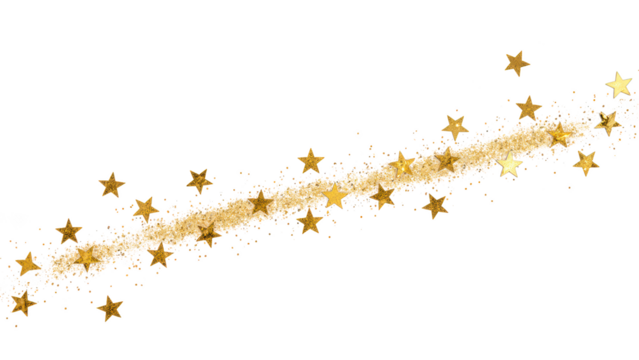 Golden stars sparkling festive decoration glitter celebration magic background design party shine bright texture holiday event shimmer light