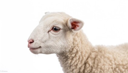 Profile of a three-week-old Valais Blacknose lamb, showcasing its features and charm, livestock appreciation