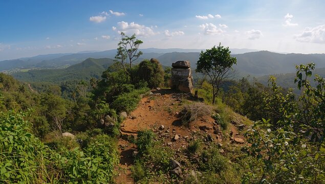 Untouched hill landscape in Karangsambung District, highlighting natural preservation