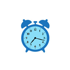 Classic Blue Alarm Clock Icon