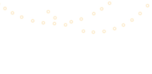 String light decoration for festive events