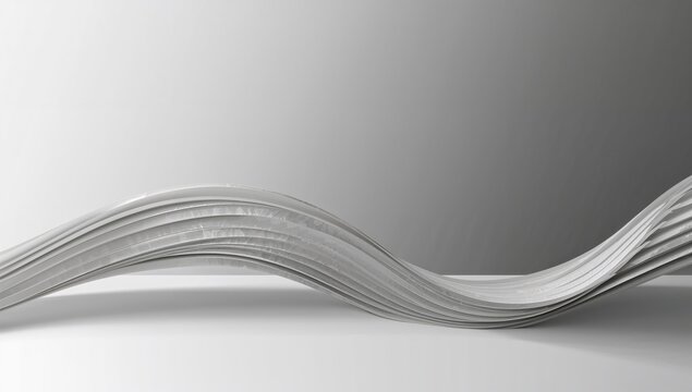 A sheet of paper shaped into a wave blending into the background, suitable for layout design