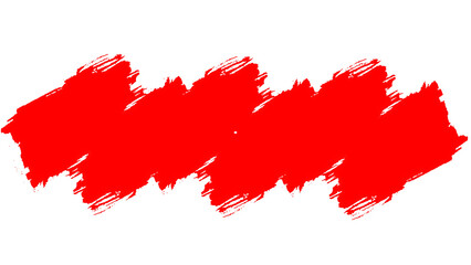 Red Brush Strokes in a Banner-Style Design on Transparent Background. Perfect for creating Visuals, Backgrounds and Modern Artistic Projects.