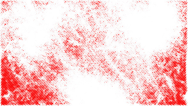 Abstract Red Halftone Pattern on Transparent Background. Ideal for Modern Graphic Design, Backgrounds and Creative Projects.