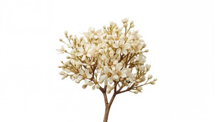 Zanthoxylum limonella Alston displayed against a white backdrop, potential culinary use