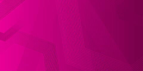 Abstract lines pattern technology on red gradients background. Minimalistic abstract background with hexagonal lines and soft gradients in light tones. geometric stripe line art design for poster .