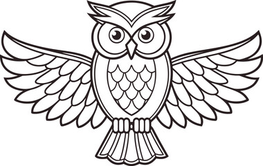 Owl Illustration Set for Design. Detailed Owl Line Art Collection. Forest Owl Outline Set. Stylized Owl Illustration Pack. Night Owl Graphic Set. Elegant Owl Outline Artwork. A detailed owl