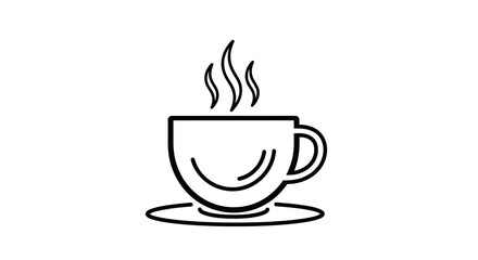 vector coffee icon illustration