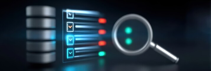 The server report monitor receives memory scan and database link for automated visualization
