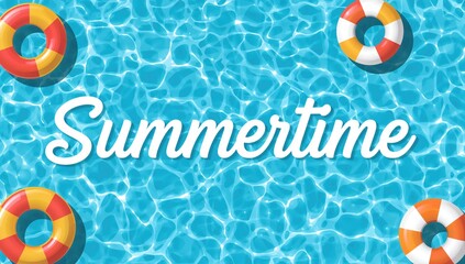 Vector illustration featuring summer-themed lettering, ideal for vacation-related designs, summer solstice