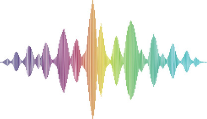 Colorful Sound Wave Illustration Captivating Audio Spectrum for Creative Projects
