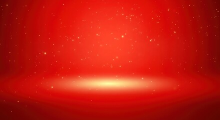 Bright Red Christmas Sale Background. Festive Commercial Glow.