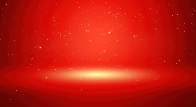Bright Red Christmas Sale Background. Festive Commercial Glow.