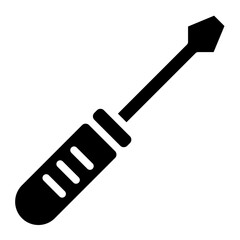 Screwdriver icon glyph style vector