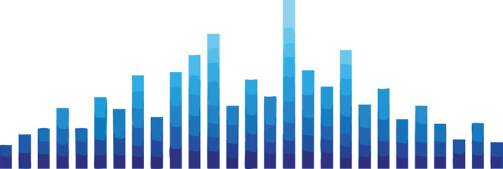 Modern Blue Graph Design Data Visualization and Analysis