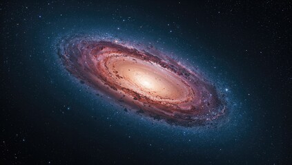 Stock photo of a galaxy, emphasizing its vastness and mystery