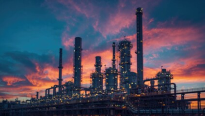 Obraz premium The Oil Production Facility, functional backdrop for industrial themes