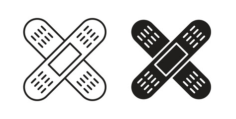 Plaster icon. Symbol, logo illustration. graphic icon set